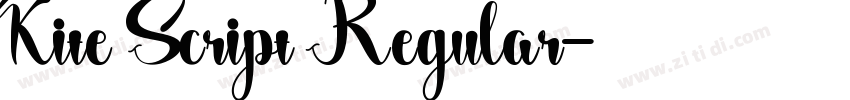 Kite Script Regular字体转换